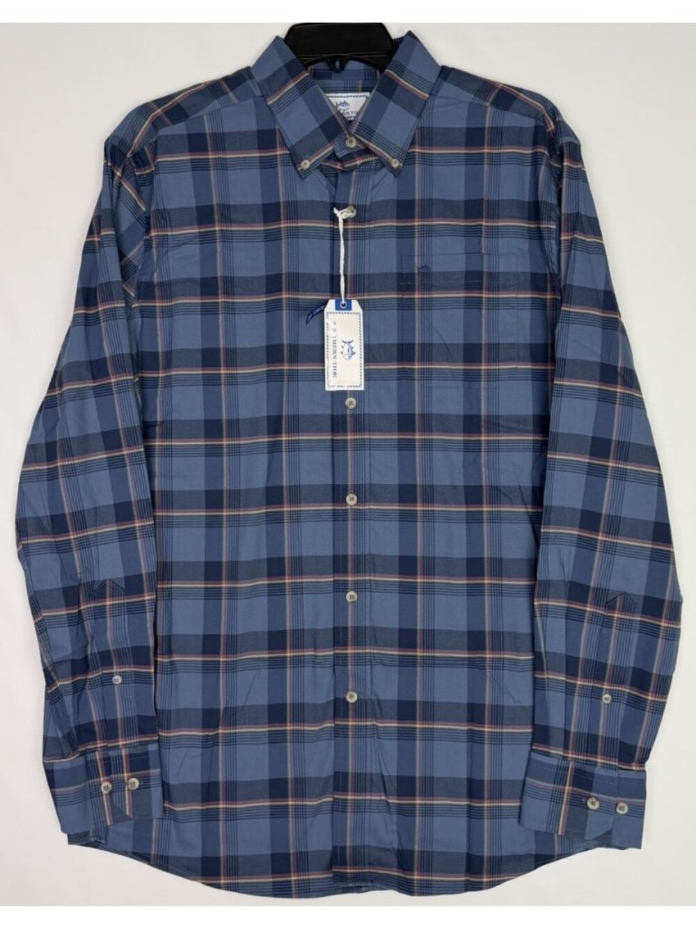 Southern Tide Coastal Passage Plaid Sport Shirt Blue Men’s Size M NWT Stretch